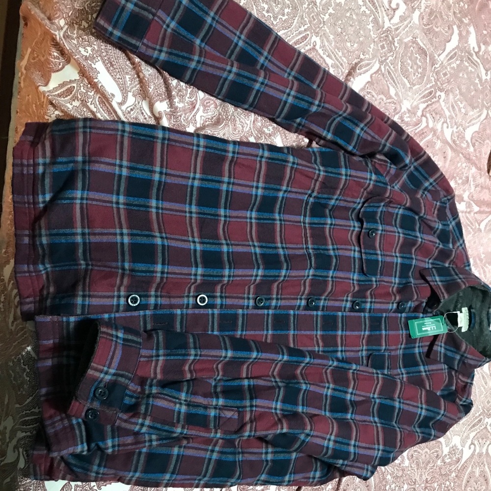 L.L.Bean fleece lined flannel